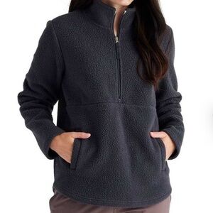 Free Fly Gray Fleece Quarter Zip